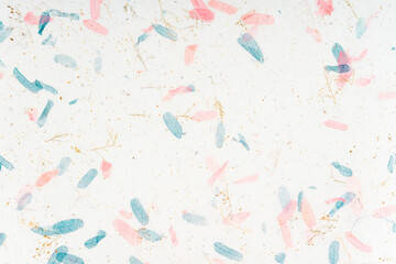 The Dried Flowers Handmade Recycled Paper or mulberry paper.