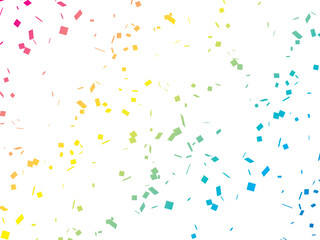 カラフルな紙吹雪の背景素材