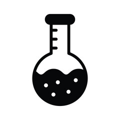 Chemical flask, well designed icon of lab experiment, business experiment vector