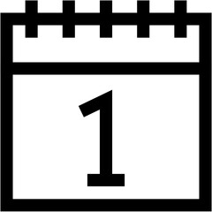 Vector Icon Calendar, schedule, time and date, labour day, labour