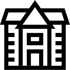 Vector Icon Home, house, property, city, urban