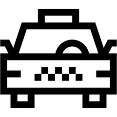 Vector Icon taxi, Car, public transport, vehicle, travel