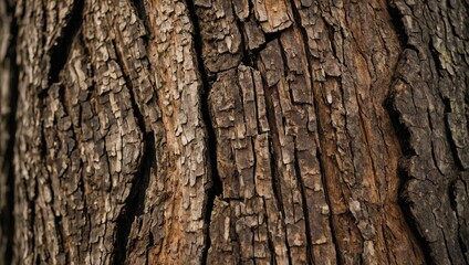 Obraz premium Bark of a tree showing the rough texture 