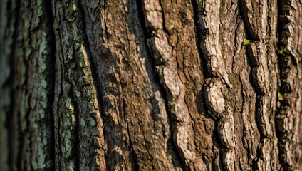 Naklejka premium Bark of a tree showing the rough texture 
