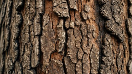 Obraz premium Bark of a tree showing the rough texture 