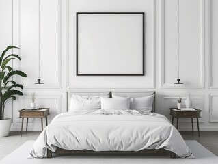 Minimalist Bedroom Interior Design with a Blank Canvas