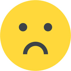 Vector Icon sad, emoji, emotion, smiley, feelings