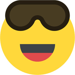 Vector Icon cool, emoji, emotion, smiley, feelings