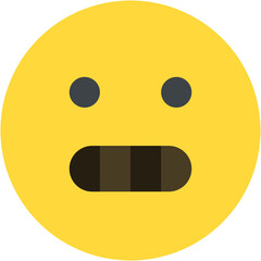 Vector Icon creepy, emoji, emotion, smiley, feelings