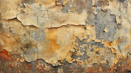 Obraz premium Cracked and Peeling Paint on a Wall