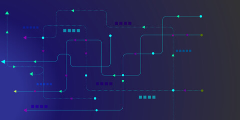 Abstract technology background, Circuit technology background with hi-tech digital data connection system.