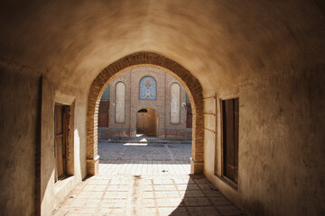 Old hallway walkway, Old archway, Old town, medieval arch, historical path, porch arch