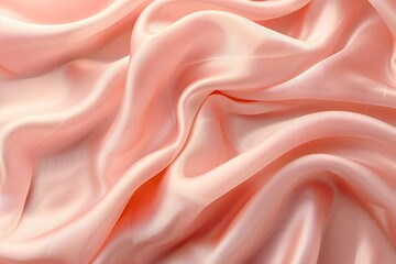 Obraz premium Luxurious Soft Pink Silk Fabric with Elegant Folds