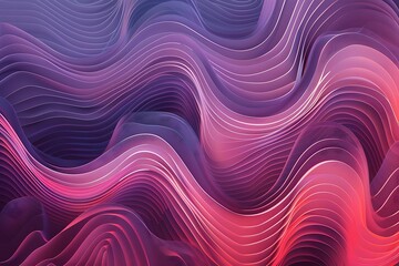 Obraz premium abstract background with smooth wavy lines in purple and pink colors