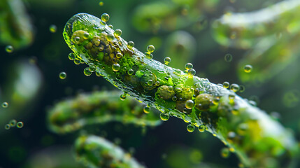 Naklejka premium Probiotics bacteria a cornerstone of biology