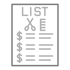 Price list Icon