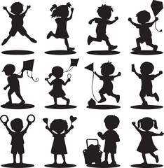 silhouettes of people