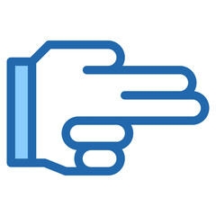 Vector Icon shoot, hand, hands and gestures, gestures, sign