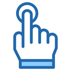 Vector Icon touch, hand, hands and gestures, gestures, sign