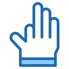 Vector Icon three, hand, hands and gestures, gestures, sign