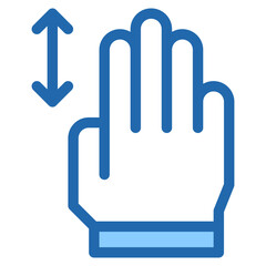 Vector Icon zoom, hand, hands and gestures, gestures, sign