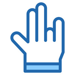 Vector Icon shocker, hand, hands and gestures, gestures, sign