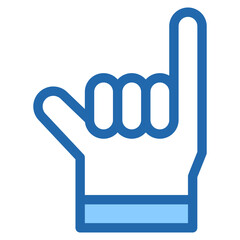 Vector Icon little finger, hand, hands and gestures, gestures, sign