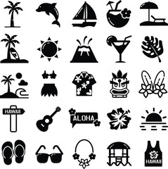 Summer Icons | Vacation Icon | Island Vibes Monogram | Beach Themes | Salt Life | Sea Animal | Tropical Vibes | Luau | Original Illustration | Stencil and Cutfile | Digital Artwork | Clipart and Image