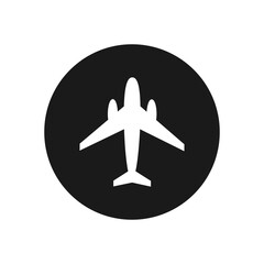 Aircraft icon vector. Plane illustration sign. Airplane symbol. Travel logo.