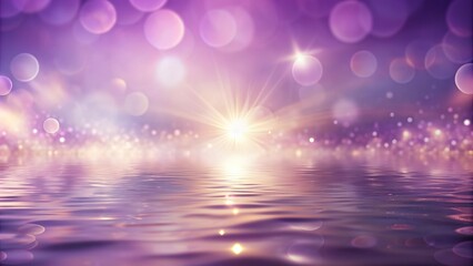 Soft, warm, natural light illuminates a serene, pastel purple background, evoking feelings of calmness and tranquility in a peaceful, empty atmosphere.