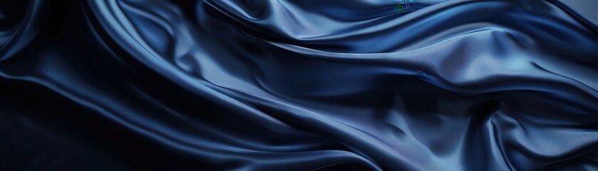 Fototapeta premium Monochromatic navy backdrop with a velvet texture, ideal for sophisticated products