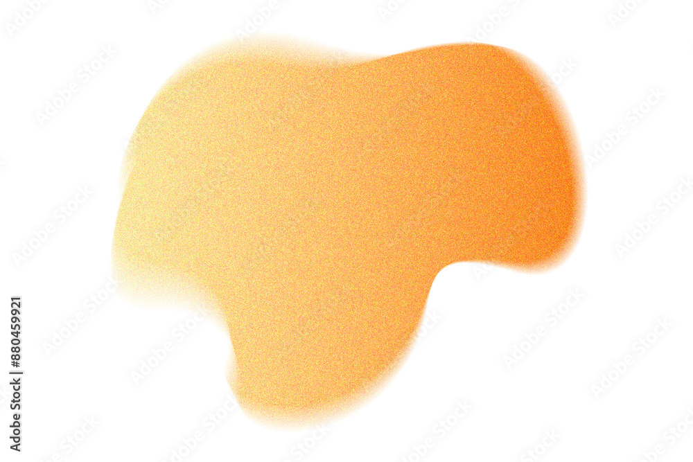 Sticker abstract orange gradient shape noise texture design element