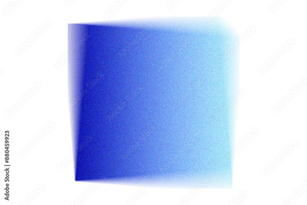 Sticker Abstract blue square blurry gradient shape noise texture design element