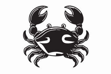 black and white crab