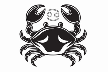 crab on white