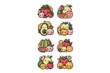 Fototapeta premium set of easter eggs and chicken