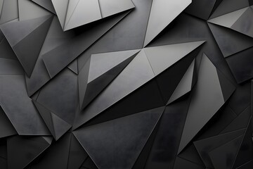 Obraz premium Abstract Geometric Black Polygonal Background