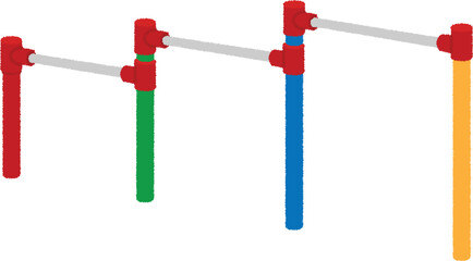 鉄棒のイラスト