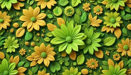 Clear Plain Shiny Warm Soft Vintage Bokeh Cloudy Wave Like Geometric Green Background or Texture