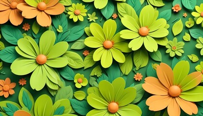 Clear Plain Shiny Warm Soft Vintage Bokeh Cloudy Wave Like Geometric Green Background or Texture