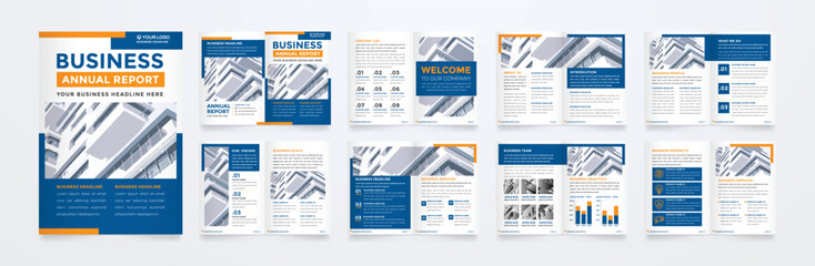 minimalist brochure template with modern concept and minimalist layout use for business profile and product catalog	