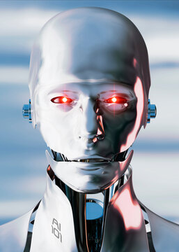 Artwork of an android