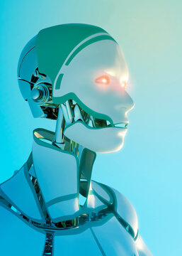 Artwork of an android