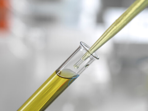 Petrochemical research, conceptual image