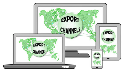 Export channels concept on different devices