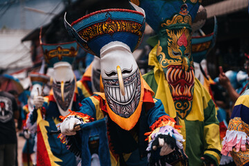 Phi Ta Khon : Thailand Northeast Culture Mask Ghost Festival