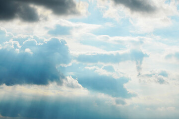 blue sky with clouds