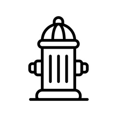 Fire hydrant icon line vector design