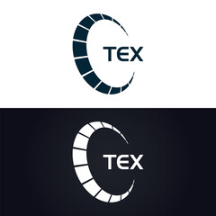 TEX logo. T E X design. White TEX letter. TEX, T E X letter logo design. T E X letter logo design in GOLD, GOLDEN LOGO, THREE, style. letter logo set in one artboard. T E X letter logo vector design.