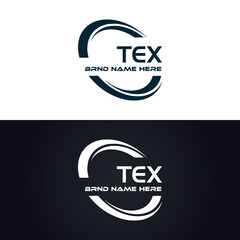 TEX logo. T E X design. White TEX letter. TEX, T E X letter logo design. T E X letter logo design in GOLD, GOLDEN LOGO, THREE, style. letter logo set in one artboard. T E X letter logo vector design.